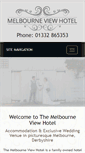 Mobile Screenshot of melbourneviewhotel.co.uk